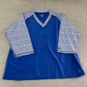 UV skinz UPF 50+ women's rash guard swim top size 2XL preowned